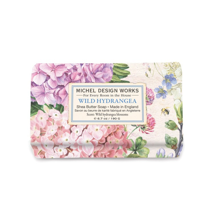 Michel Design Works Wild Hydrangea Medium Bath Soap Bar