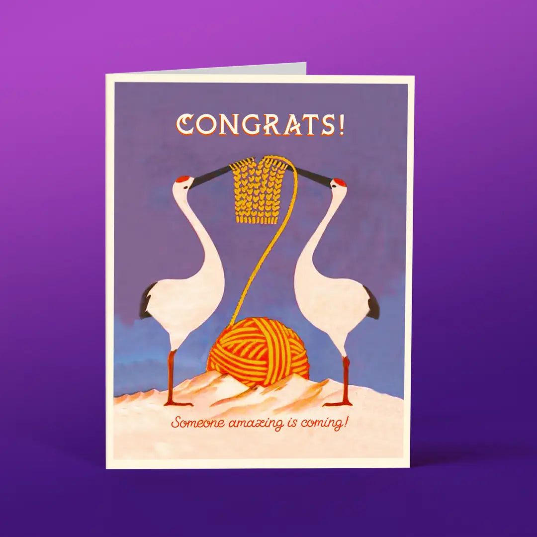 Congrats! Someone Amazing Is Coming - Greeting Card - Mellow Monkey
