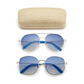 Out Of The Blue Gold Framed Sunglasses - Mellow Monkey