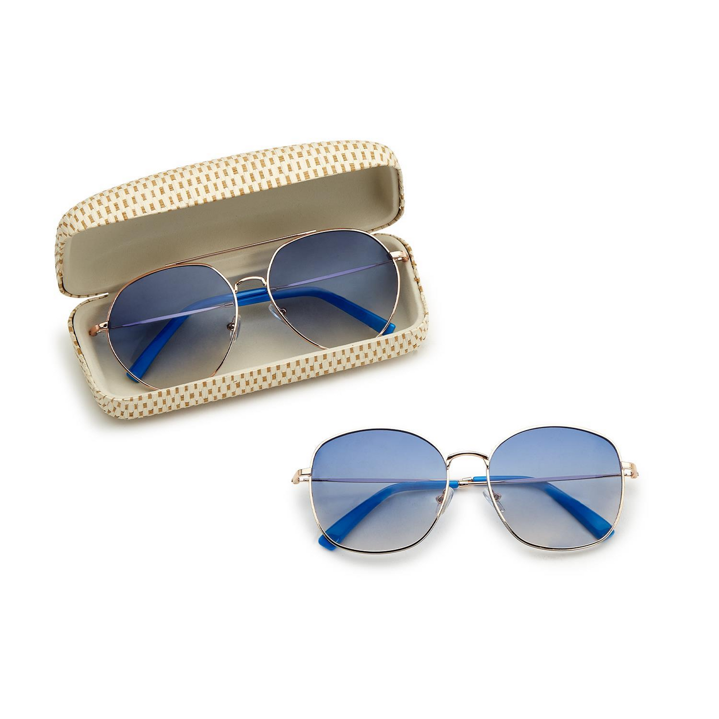 Out Of The Blue Gold Framed Sunglasses - Mellow Monkey
