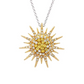 Sunburst Pendant Necklace in Sterling Silver - Mellow Monkey