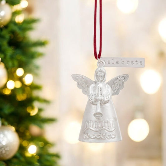 Celebrate - Mini Bell Angel Ornament - Mellow Monkey