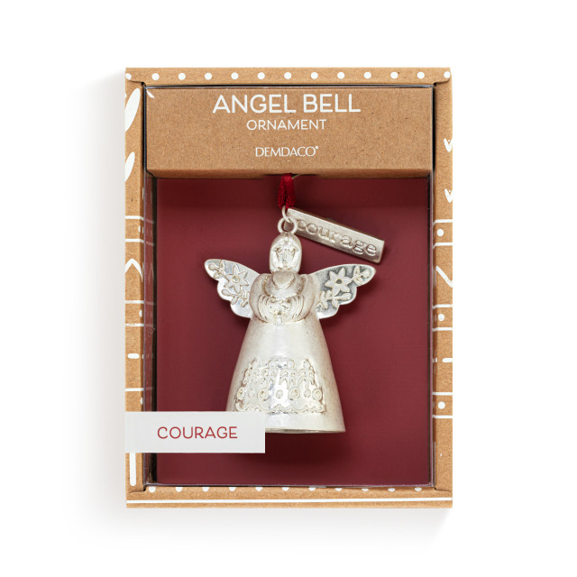 Courage - Mini Bell Angel Ornament - Mellow Monkey