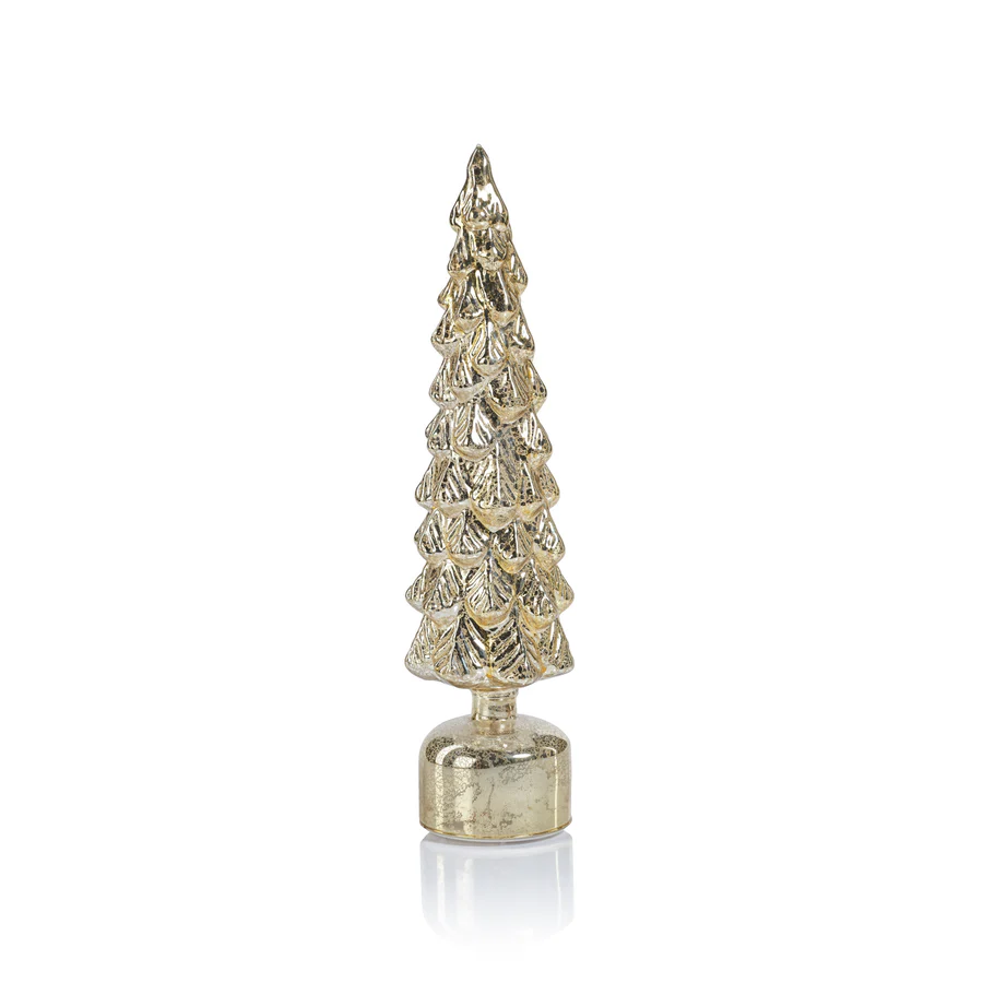Mountain Pine Rotating LED Tree - Antique Gold - Mellow Monkey