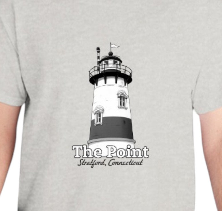 The Point - Unisex Gray Cotton T-Shirt - Mellow Monkey