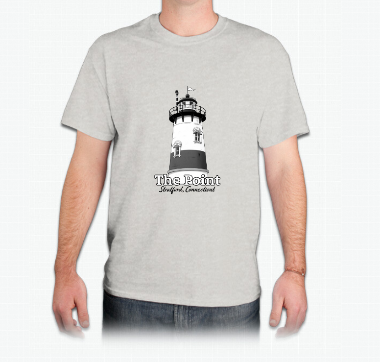 The Point - Unisex Gray Cotton T-Shirt - Mellow Monkey