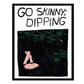 Go Skinny Dipping - Framed Art Print - 8-in x 10-in - Mellow Monkey
