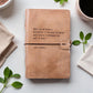Blush Leather Journal - What You Do Makes A Difference ... -Jane Goodall - Mellow Monkey