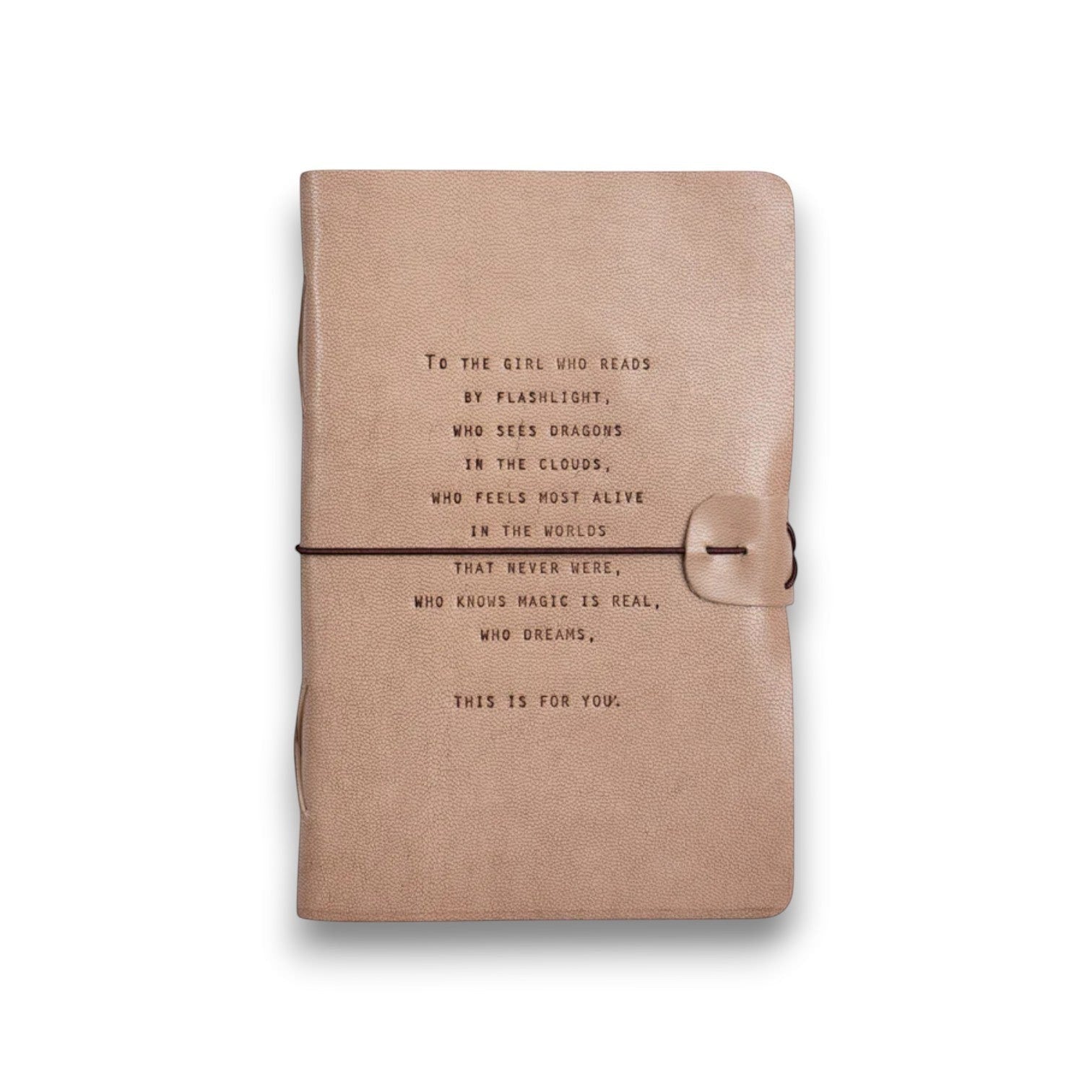 Blush Leather Artisan Journal - To The Girl (This Is For You) - Mellow Monkey