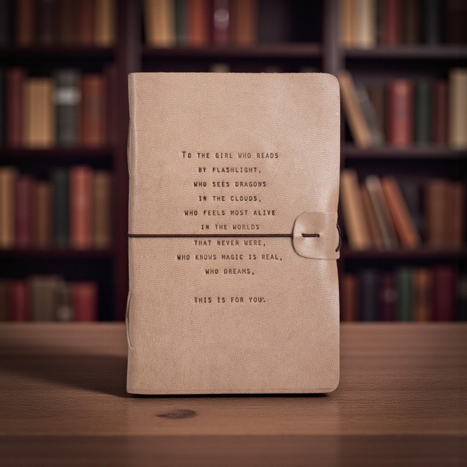 Blush Leather Artisan Journal - To The Girl (This Is For You) - Mellow Monkey