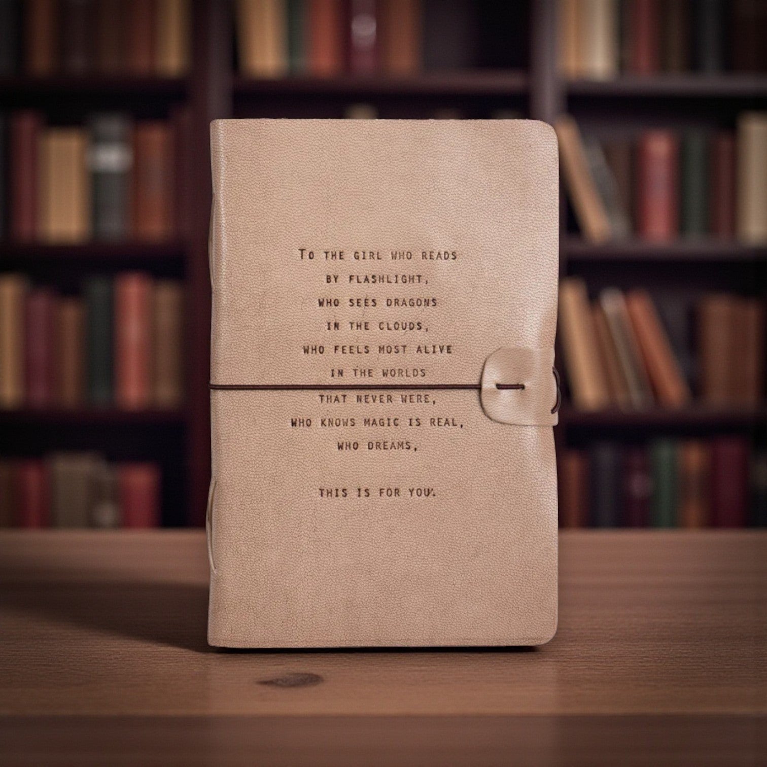 Blush Leather Artisan Journal - To The Girl (This Is For You) - Mellow Monkey