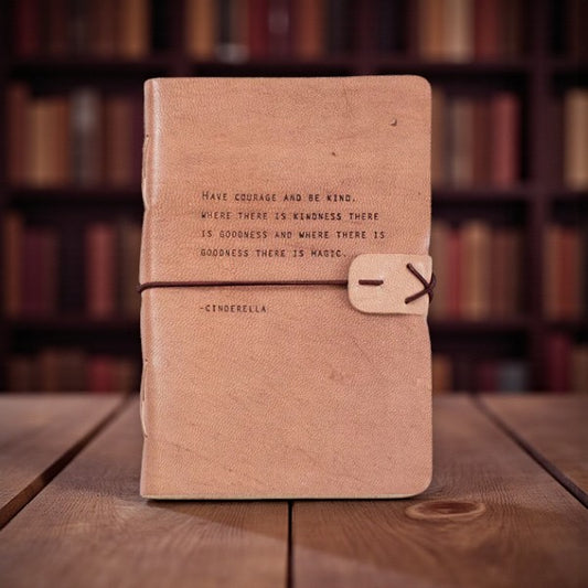 Blush Leather Artisan Journal - Cinderella - Mellow Monkey