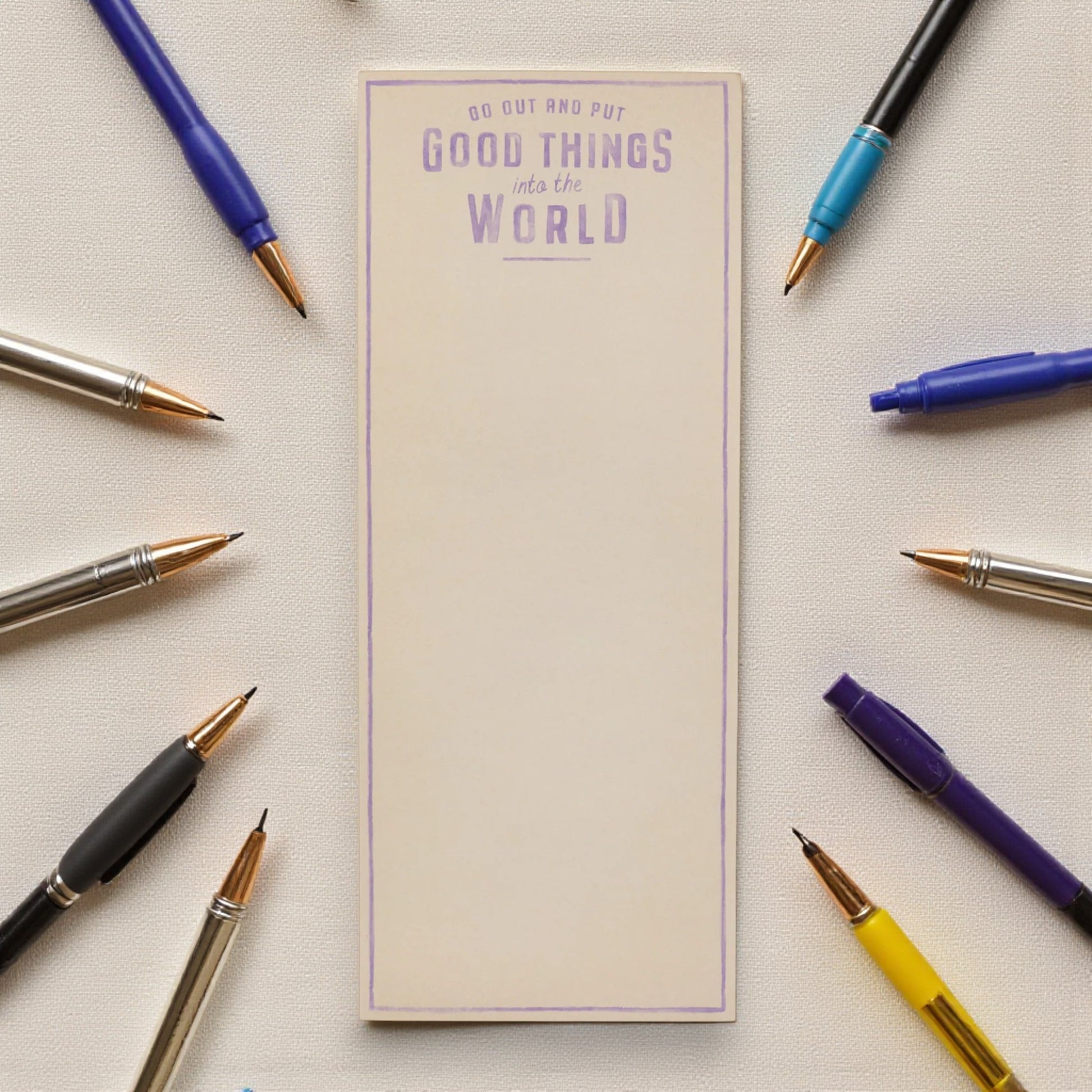 Go Out and Put Skinny - Notepad - 4-in x 10-in - Mellow Monkey