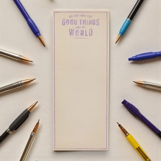 Go Out and Put Skinny - Notepad - 4-in x 10-in - Mellow Monkey