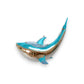 Aqua Gold Shark - December Diamonds Holiday Ornament - Mellow Monkey