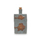 Embossed Stoneware Bottle with Cork Stopper - 7-3/4-in - Mellow Monkey