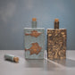 Embossed Stoneware Bottle with Cork Stopper - 7-3/4-in - Mellow Monkey