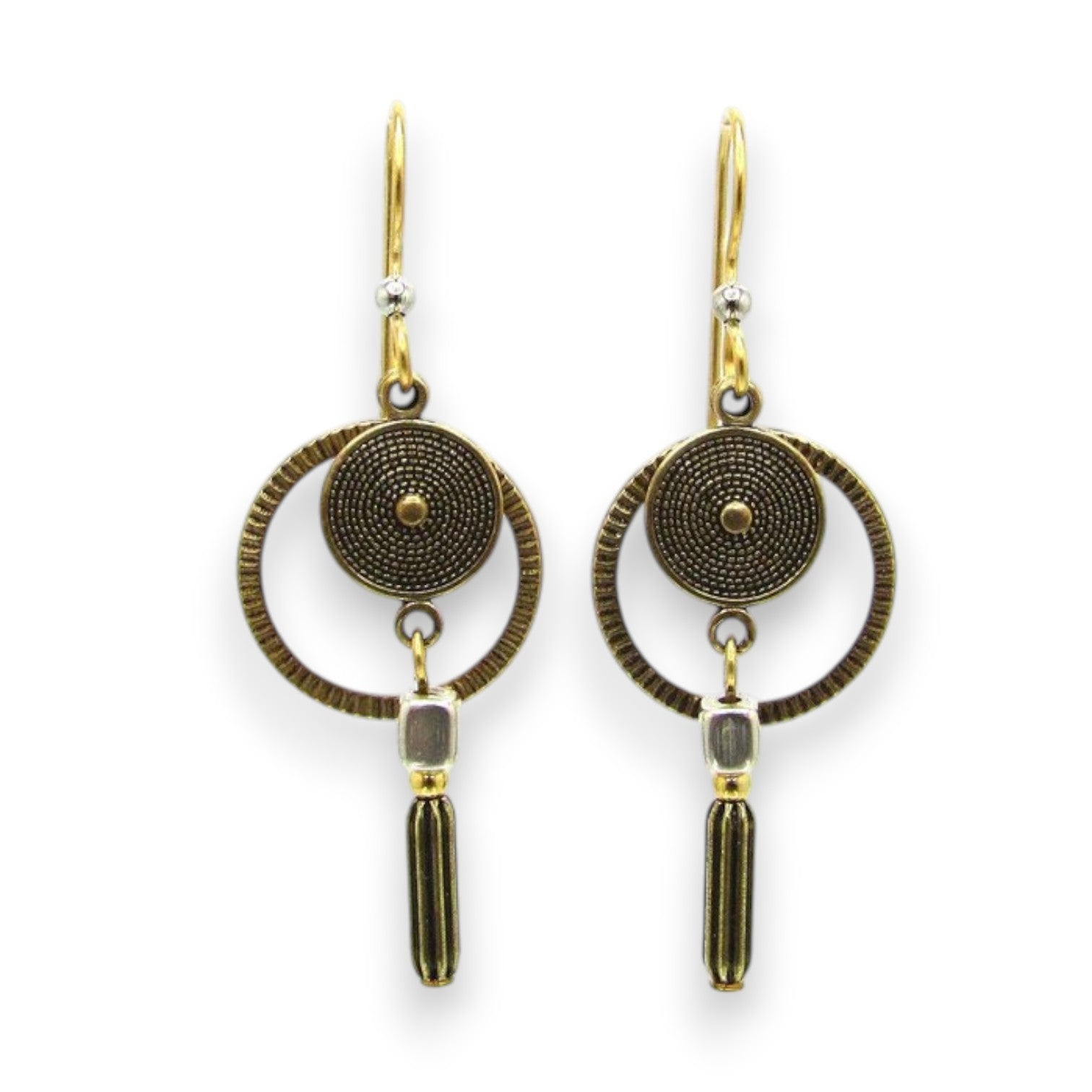 Silver Forest Industrial Steam Punk Earrings NE-2146 - Mellow Monkey