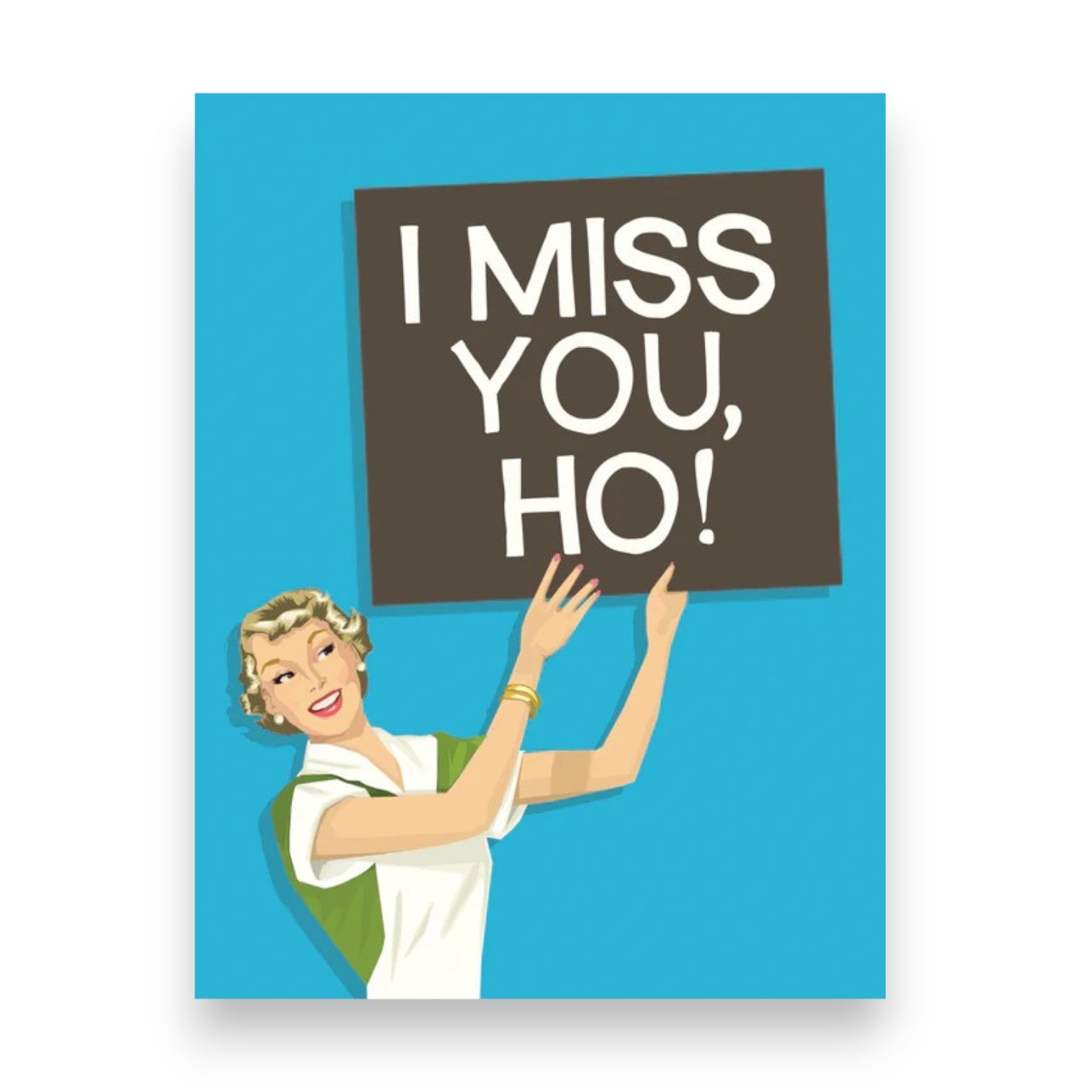 I Miss You Ho - Greeting Card - Bluntcard - Mellow Monkey