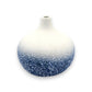 Blue Congo - Handcrafted Porcelain Bud Vase - Blue On White - 3.2 x 3.2 x 3.4 in - Mellow Monkey