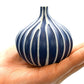 Congo Tiny Porcelain Bud Vase - Navy And White - 2.5 x 2.5 x 2.6 in - Mellow Monkey