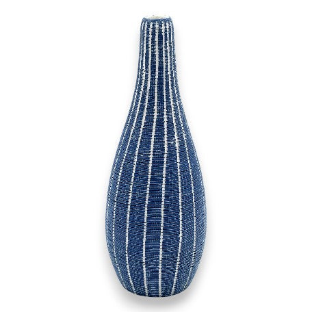 Porcelain Bud Vase - Navy - 2.4 x 2.4 x 6.3 in - Mellow Monkey
