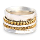 Mixed Metal Rotating Rings - 3 Styles / 2 Sizes - Mellow Monkey