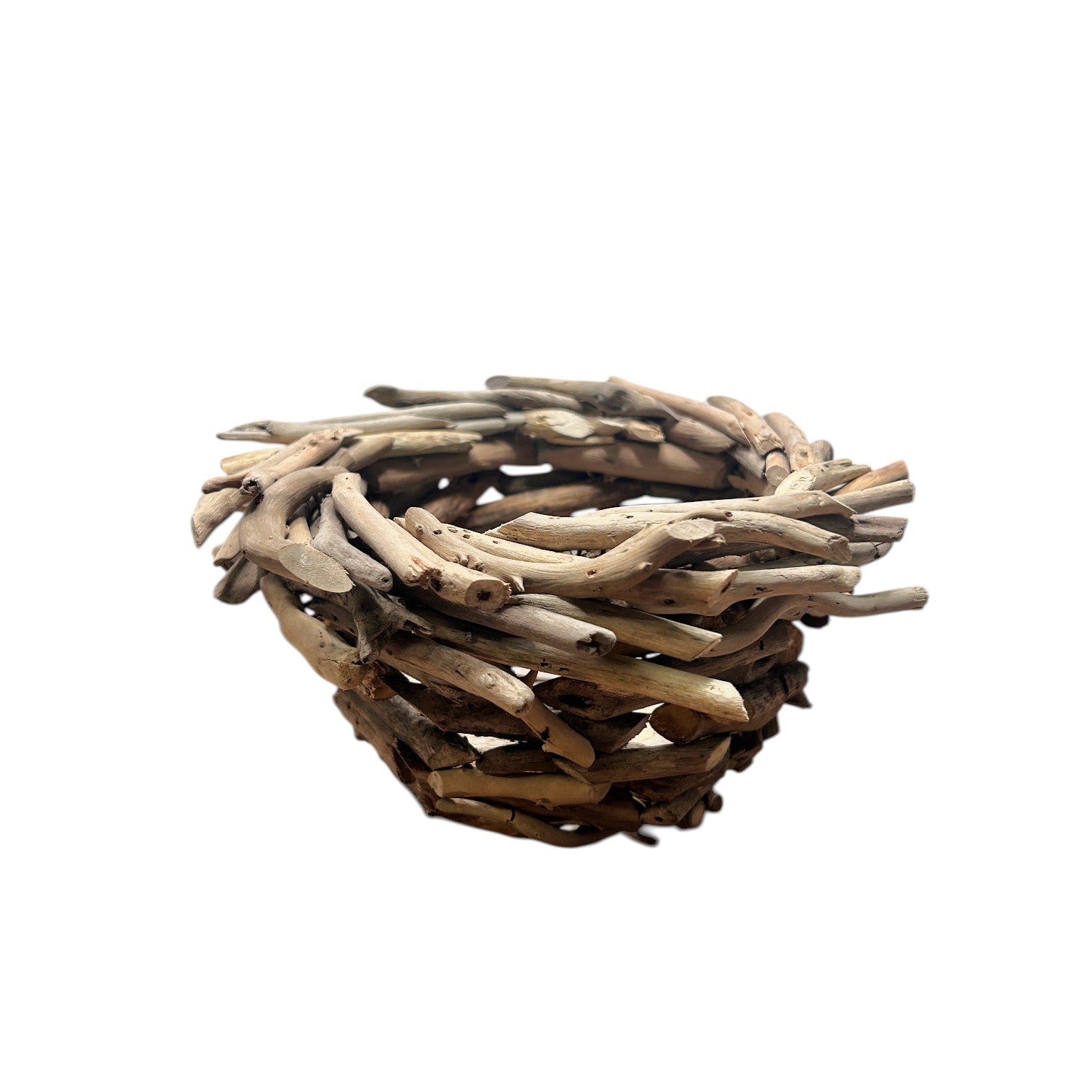 Decorative Driftwood Nest - 9-in - Mellow Monkey