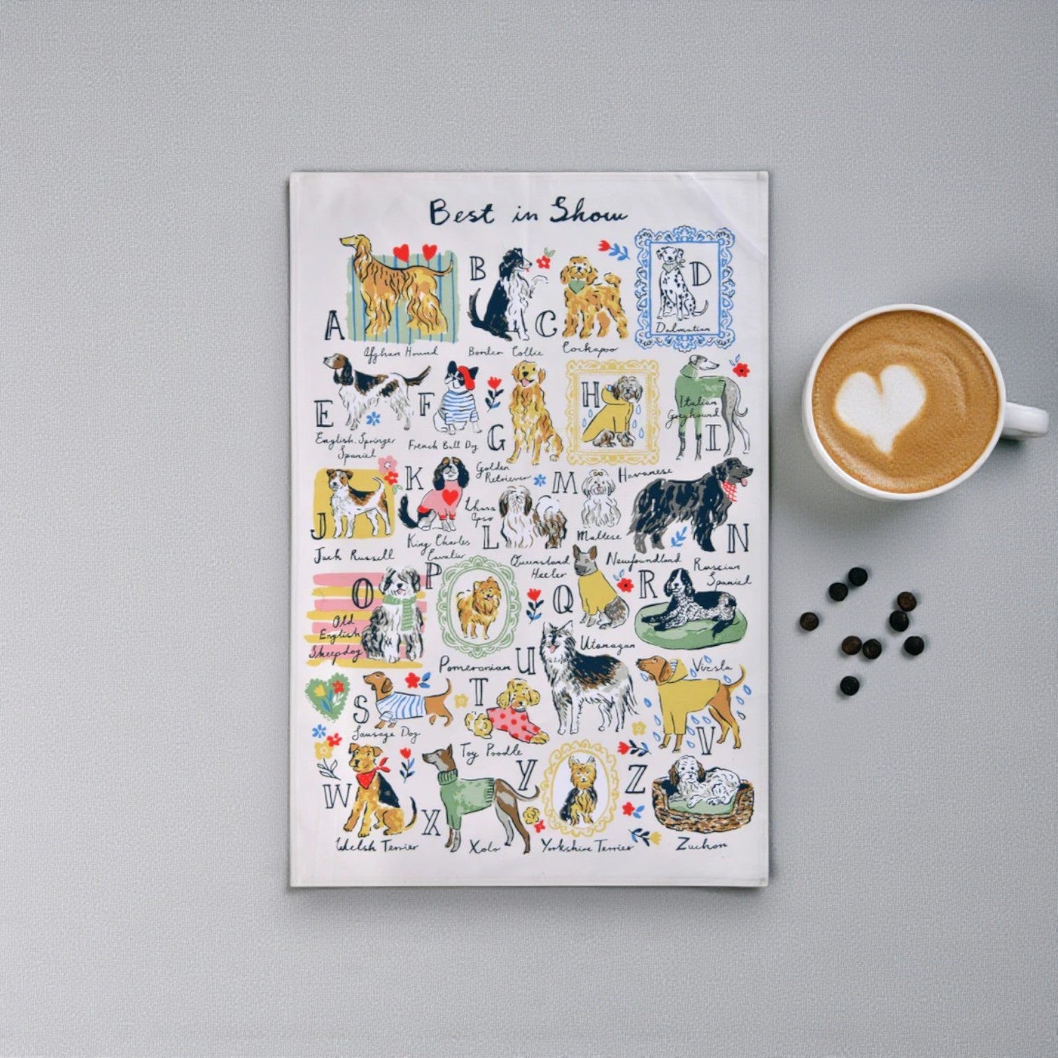 Best In Show Cotton Tea Towel - Mellow Monkey