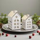 Porcelain LED House With Gold Roof - Mellow Monkey