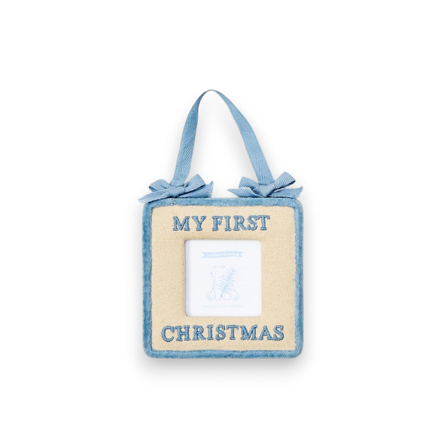 Baby's First Christmas - Photo Ornament - 4-In. - Mellow Monkey