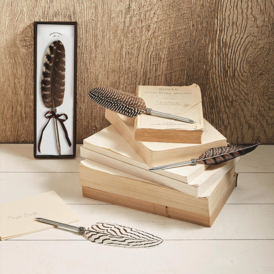 Vintage Feather Pen in a Gift Box - Mellow Monkey