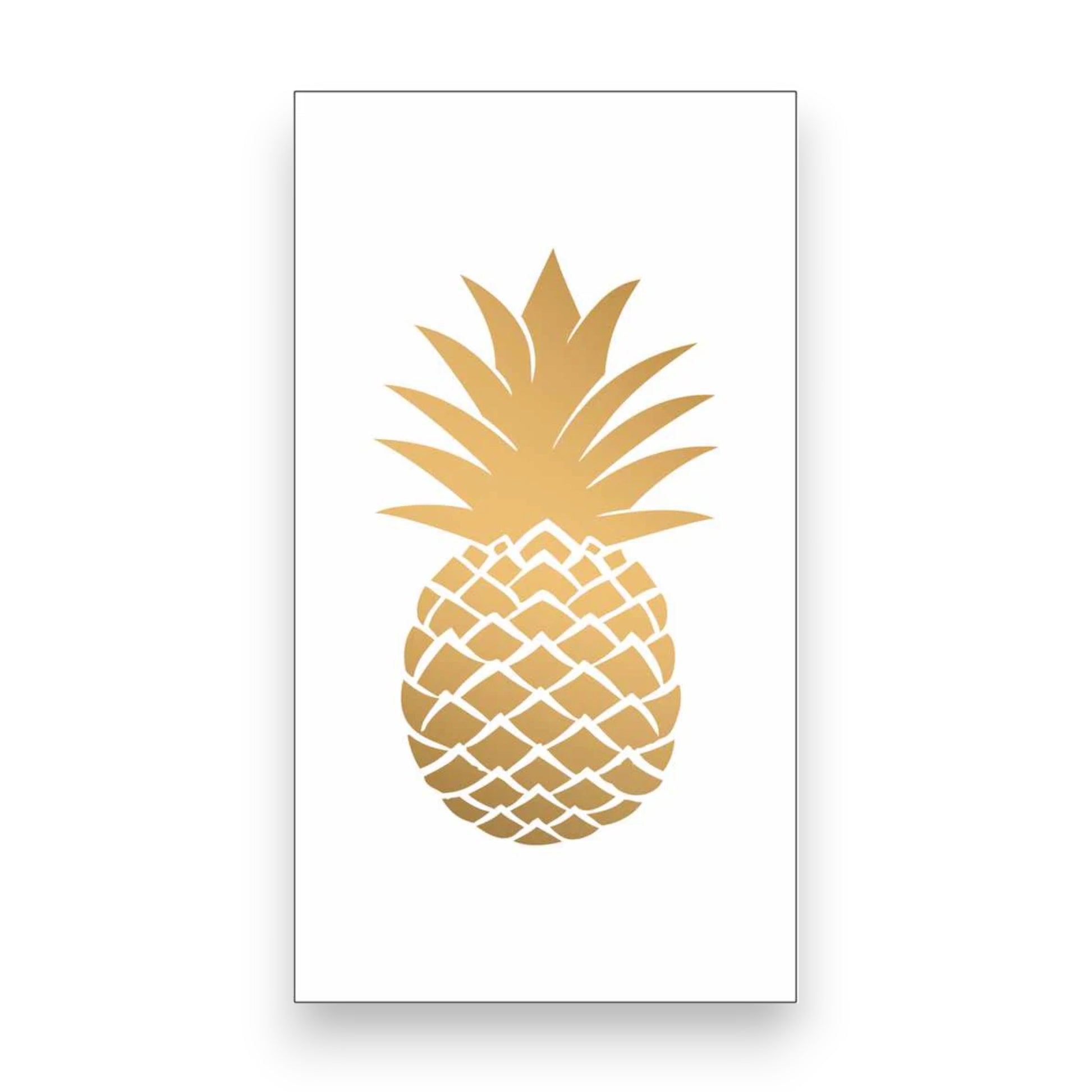 Golden Pineapple - Paper Guest Towels - 15 Count - Mellow Monkey