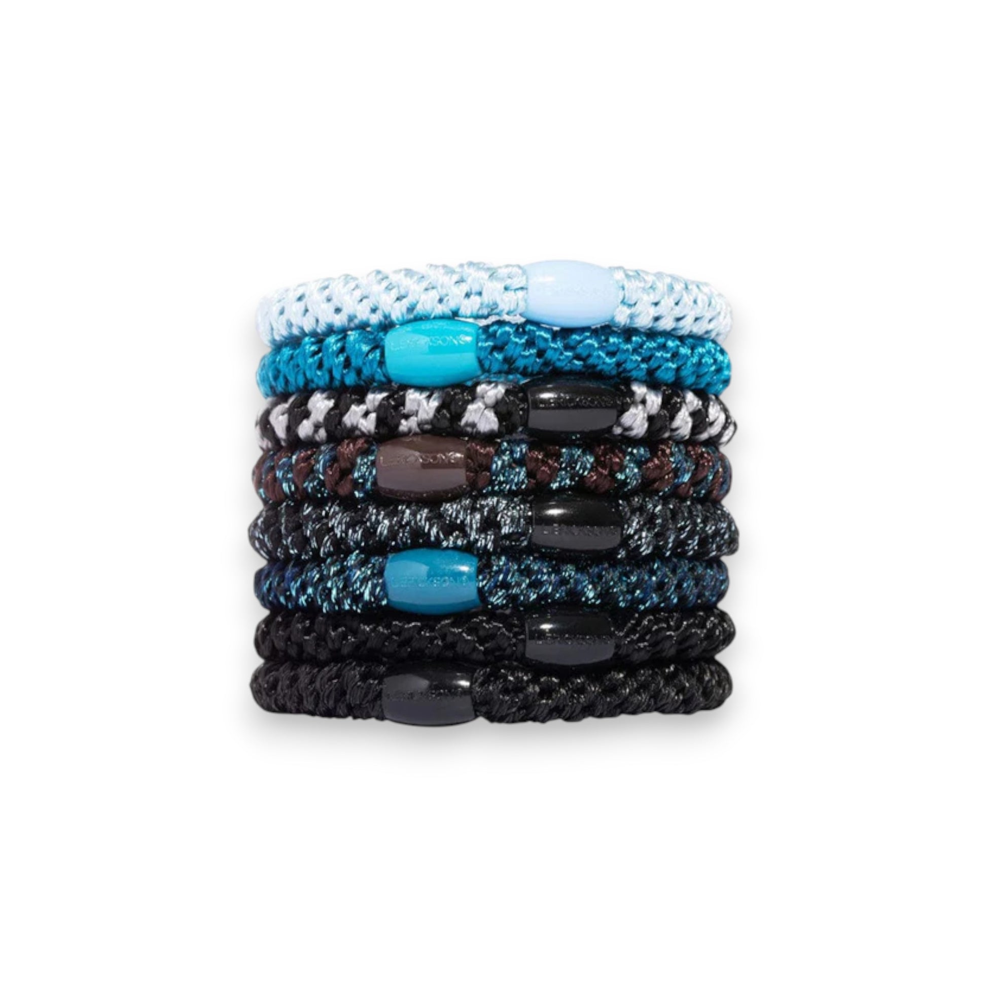 Blue Tide - Grab & Go Ponytail Holders - L. Erikson - Set of Eight - Mellow Monkey