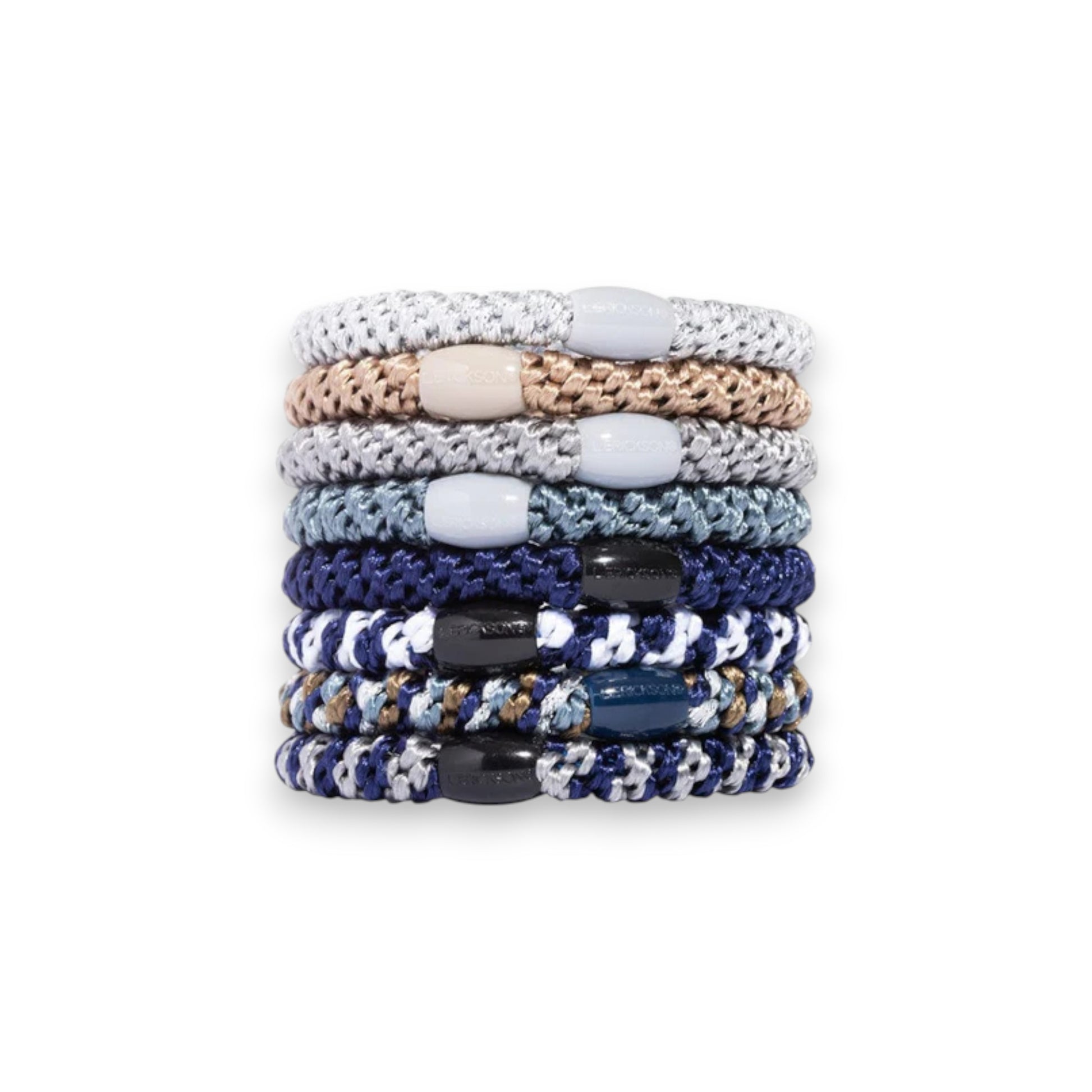 Indigo - Grab & Go Ponytail Holders - L. Erikson - Set of Eight - Mellow Monkey