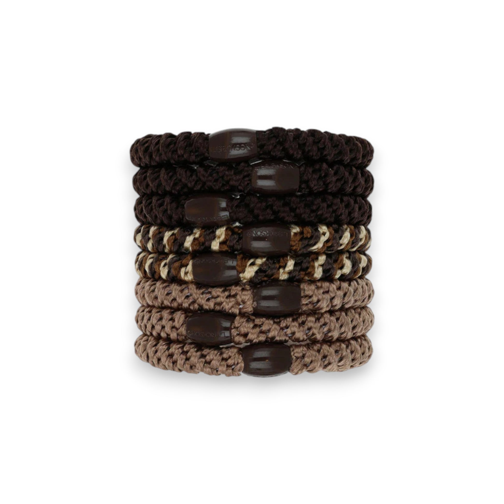 Toffee - Grab & Go Ponytail Holders - L. Erikson - Set of Eight - Mellow Monkey