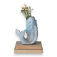 Stoneware Fish Shaped Vase - 8-1/4-in