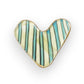 Hand-Painted Stoneware Heart Magnet - 2-in - Mellow Monkey