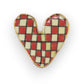 Hand-Painted Stoneware Heart Magnet - 2-in - Mellow Monkey