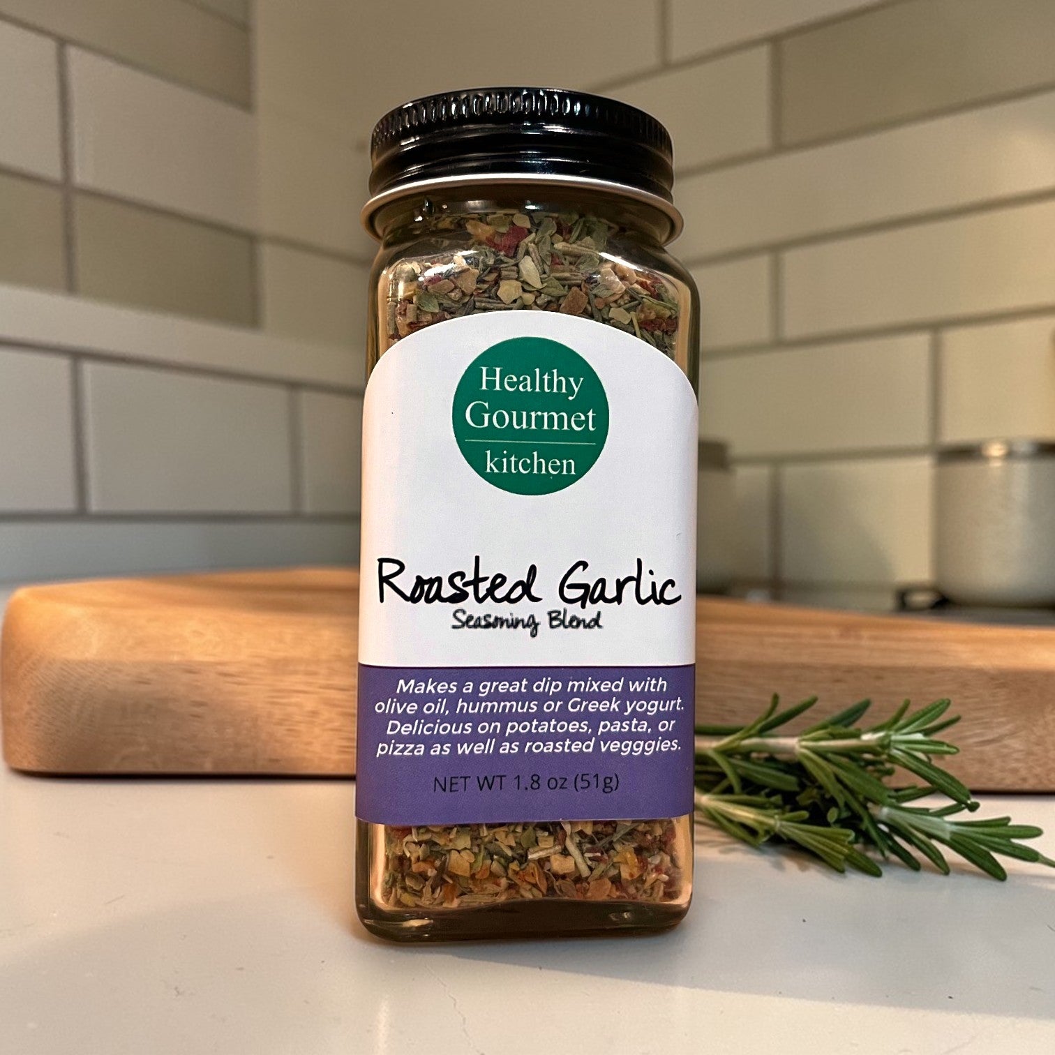 Roasted Garlic Blend 1.8-oz Healthy Gourmet Kitchen - Mellow Monkey