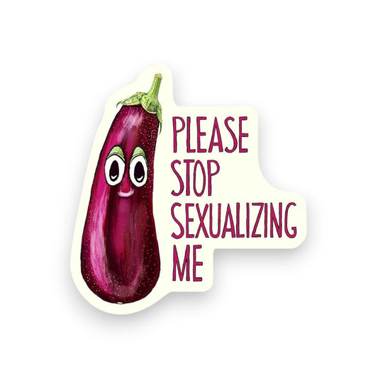 Eggplant - Mini Sticker #25 - Mellow Monkey