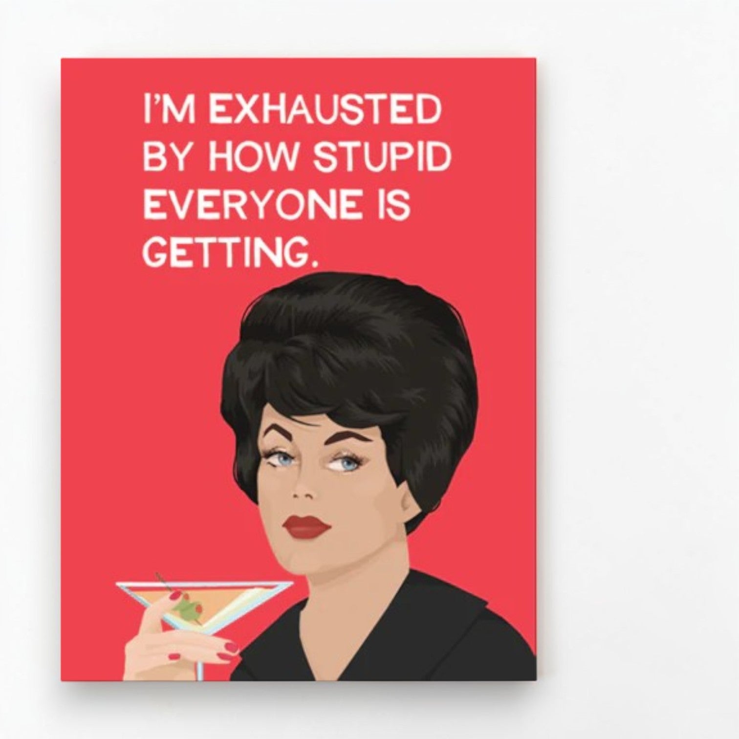 Exhausted - Greeting Card from BluntCard - Mellow Monkey