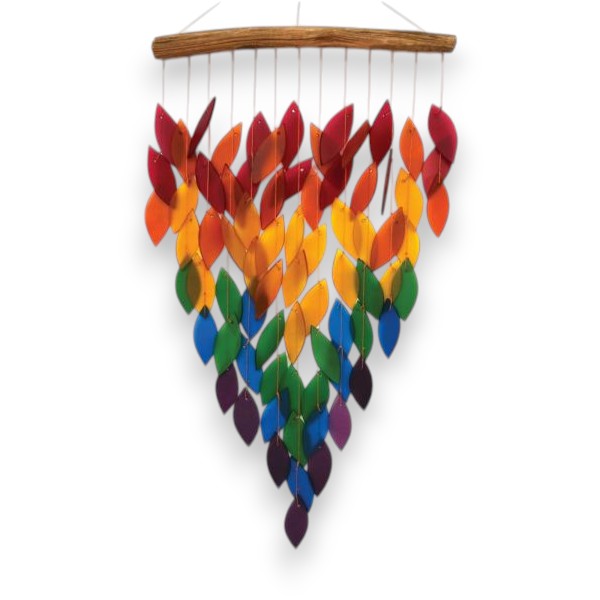 Deluxe Rainbow Waterfall Chime - 31-1/2-in - Mellow Monkey
