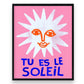 Le Soleil - Framed Art Print - 8-in x 10-in - Mellow Monkey