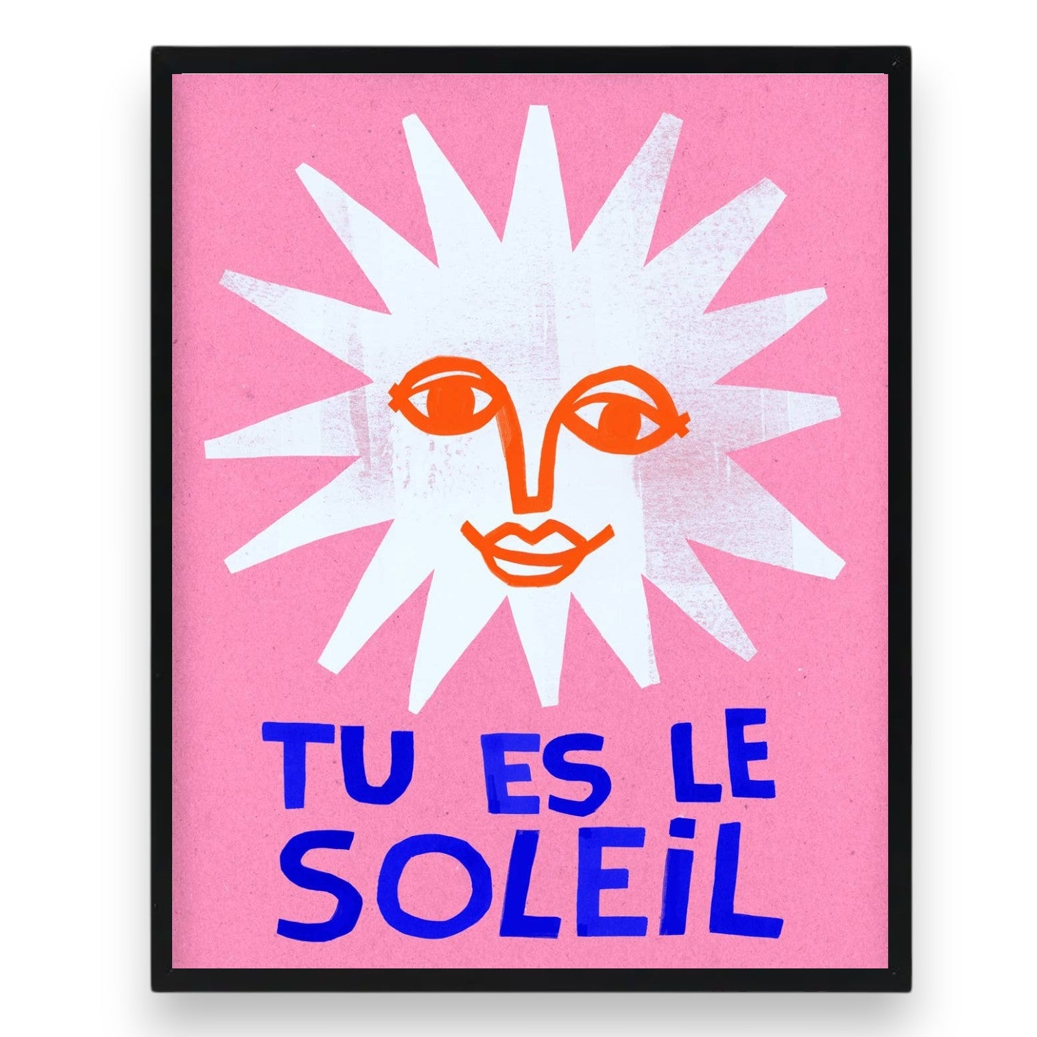 Le Soleil - Framed Art Print - 8-in x 10-in - Mellow Monkey