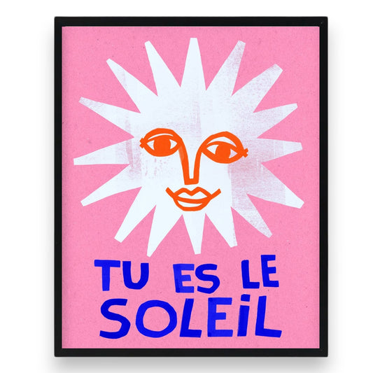 Le Soleil - Framed Art Print - 8-in x 10-in