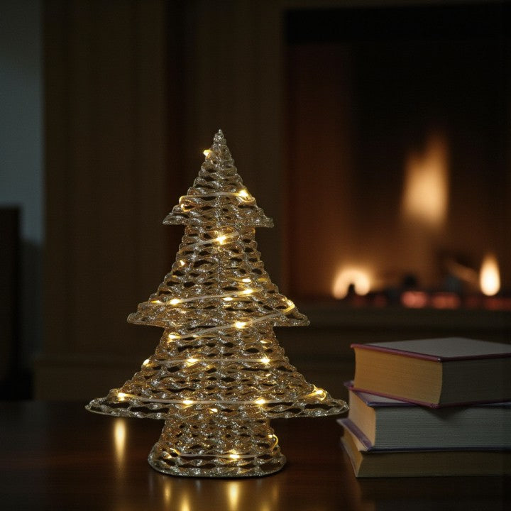 Champagne Metal Tree - 19-in - Mellow Monkey