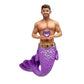 December Diamonds February Amethyst Merman Collectible Ornament 55-55490 - Mellow Monkey