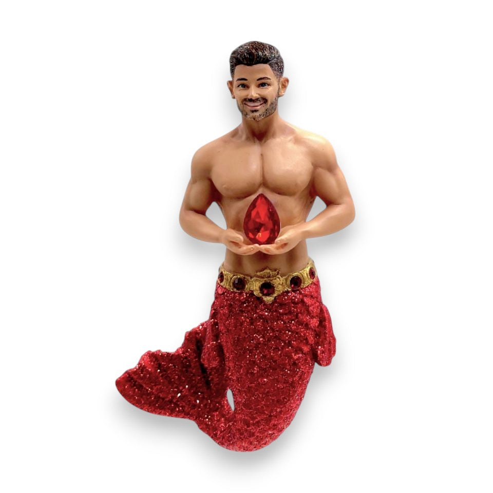 December Diamonds July Ruby Merman Collectible Ornament 55-55495 - Mellow Monkey