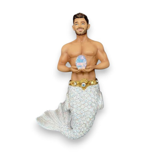 December Diamonds October Opal Collectible Merman Ornament 55-55498 - Mellow Monkey